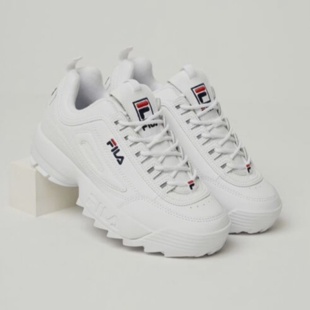 Women’s white FILA shoes
